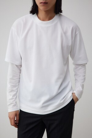 梨地レイヤードロングT