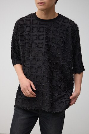 カットジャガードオーバーサイズトップス