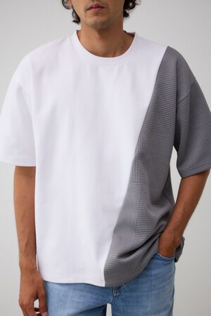 異素材切替トップス