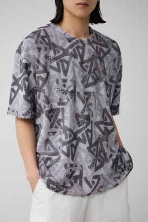 総柄パイルビッグTシャツ