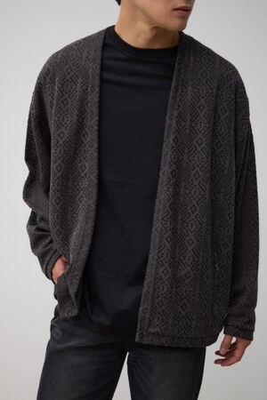 総柄メッシュトッパー