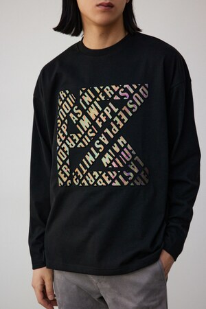 シルバーエンボスロンT