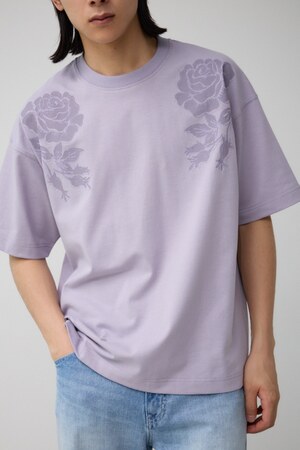 フラワープリント刺繍TEE