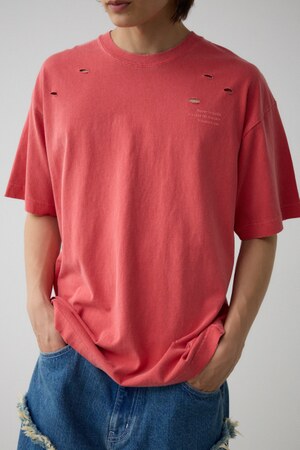 ピグメントダメージTシャツ