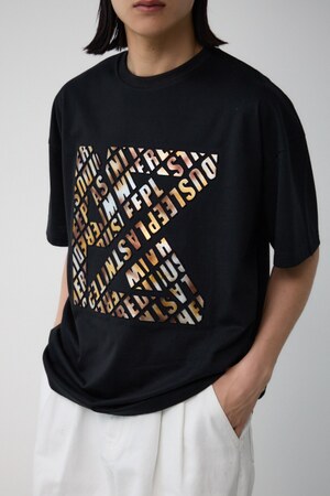 ブロンズエンボス半袖TEE