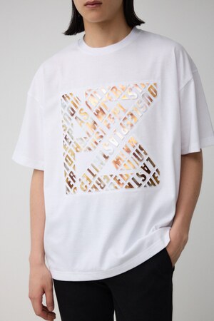 ブロンズエンボス半袖TEE