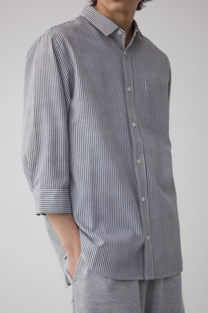 テックリネン7分袖シャツ