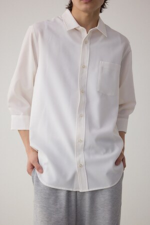 テックリネン7分袖シャツ