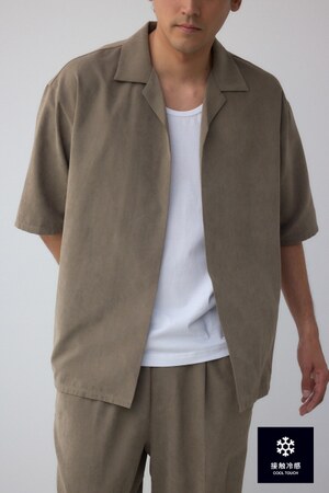 AZUL BY MOUSSY | 接触冷感フェイクスウェードセットアップ (シャツ