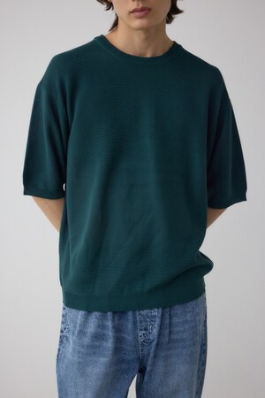 ベーシックガーター5分袖ニット