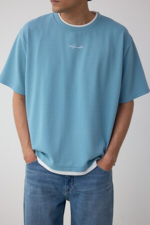 フェイクレイヤードジャガードTシャツ