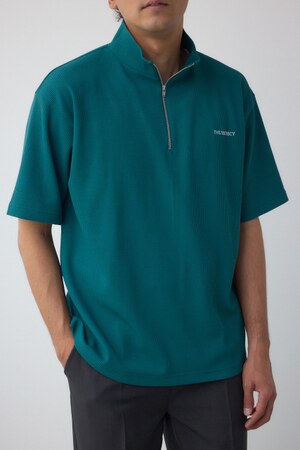 ワッフルハーフジッププルオーバー