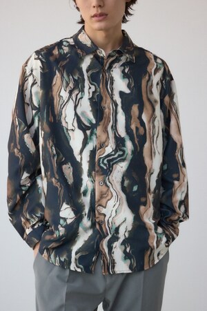 ポリエステルスエードジェネラルシャツ