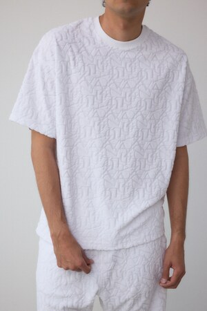 総柄パイルジャガードトップス