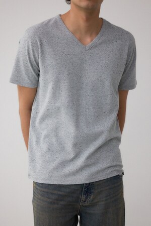 タックフライスVネックTシャツ