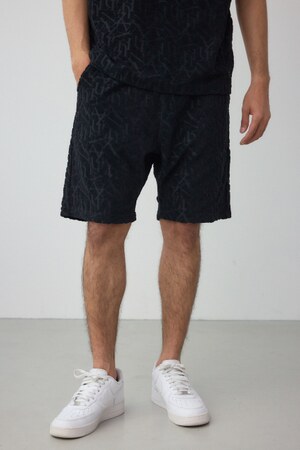 総柄パイルジャガードショーツ