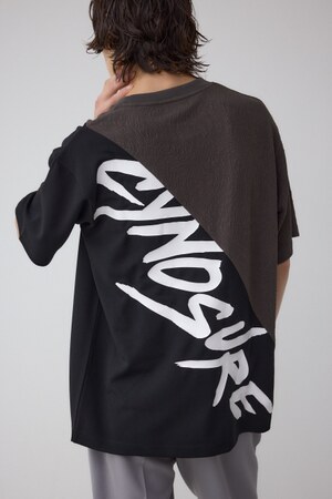 異素材スウィッチングラフィックTEE