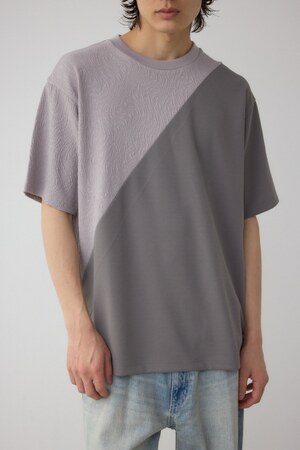異素材スウィッチングラフィックTEE