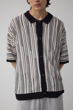 AZUL BY MOUSSY | ポロ襟クージーニットトップス (ニット