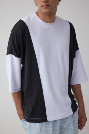 異素材スウィッチングトップス