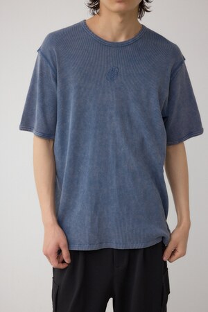 テレコピグメント刺繍トップス