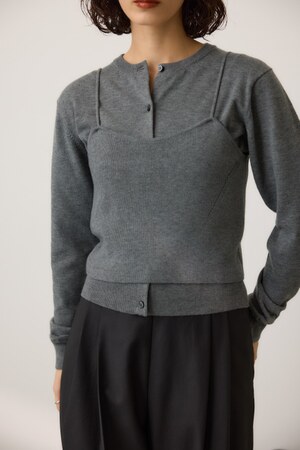 ニットビスチェツインセット