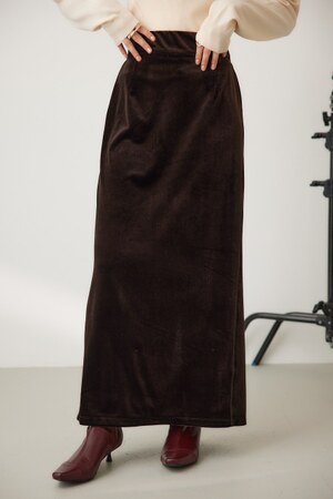 ベロアストレートロングスカート