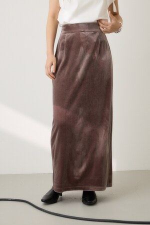 ベロアストレートロングスカート