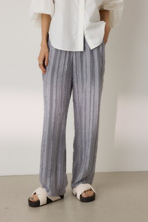 カットジャカードワイドパンツ