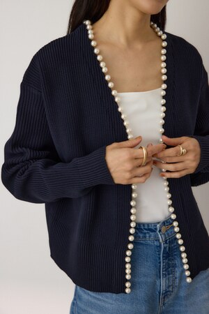 パールドリミングカーディガン