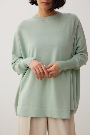 サイドラインアシンメトリーポンチョ