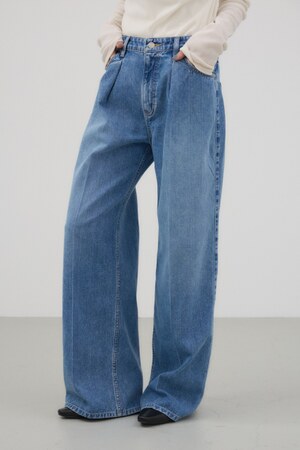 タックワイドデニム