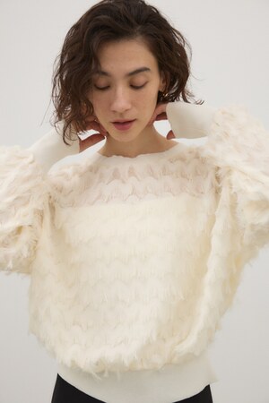 カットジャカードプルオーバー