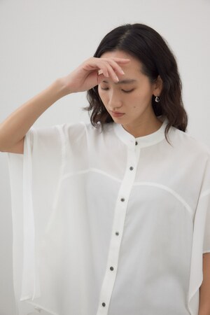 サイドパネルポンチョブラウス