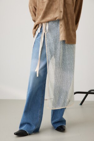 スパンコールラップスカート