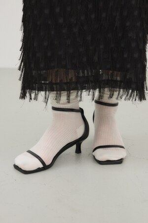 コードストラップヒールサンダル