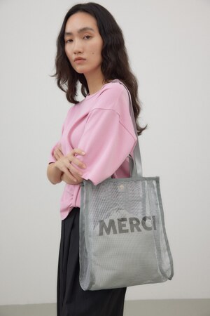 オーバープリントメッシュトート