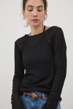 シアーホルターセットトップス