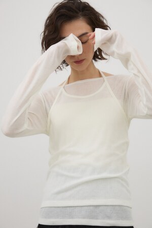 シアーホルターセットトップス