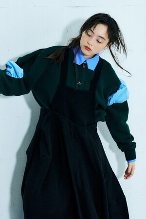 美品エンフォルド HOLE-KNIT DECORA DRESS 38