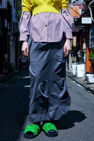 ENFOLD WAVE SKIRT ウェーブスカート