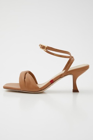 パッファーアンクルストラップサンダル