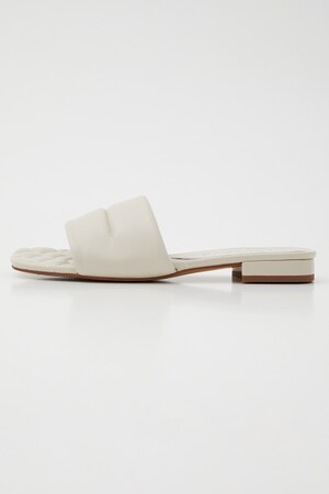 キルティングフラッフィーフラットミュール