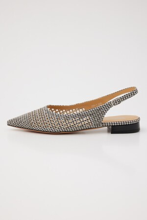 グミーチェックバックストラップフラット