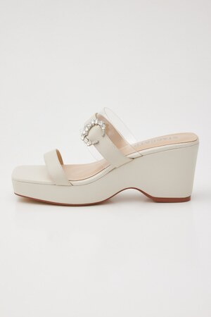 リビアヒールコンビサンダル