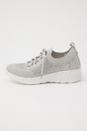 レースアップフラッフィーライトスリッポン