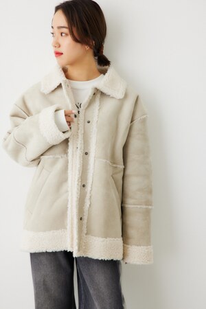 RODEO CROWNS WIDE BOWL | フェイクムートンジャケット (シャツ  