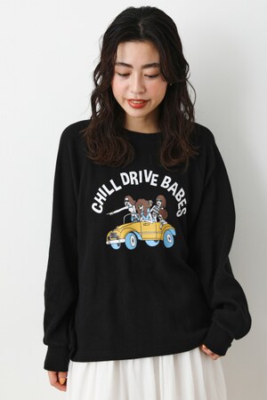 CHILL DRIVE BABES L/S Tシャツ