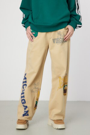 College Print パンツ