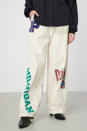 College Print パンツ